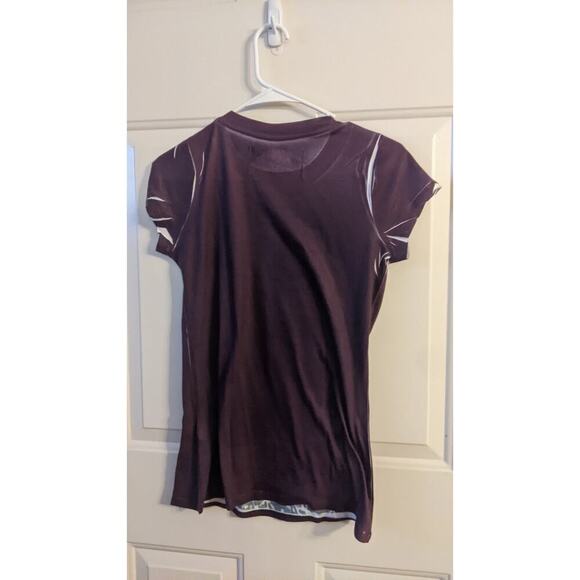 Trafaluc Art Nouveau Shirt, Purple, Made in Morocco.  Art to Wear, Boho, Small - Picture 2 of 7